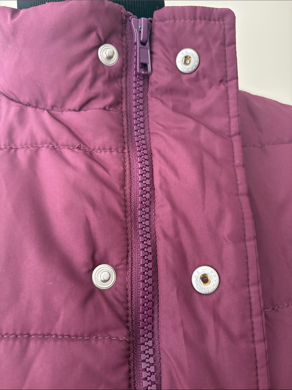 Gymboree Kids Quilted Puffer Vest - Deep Plum size Medium - Picture 10 of 15